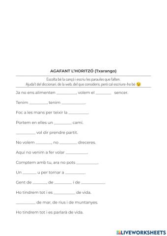 CO-Agafant l'horitzó - Txarango