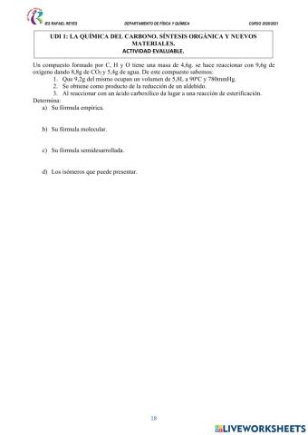 Reactividad orgánica