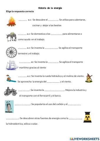 Historia de la energía