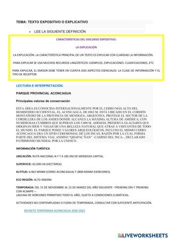 DEFINICION de texto expositivo