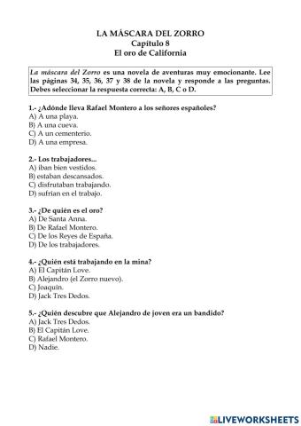 La máscara del Zorro Ficha 10 (8)