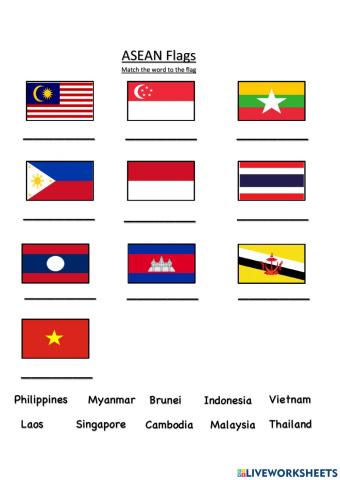 ASEAN flag drag and drop