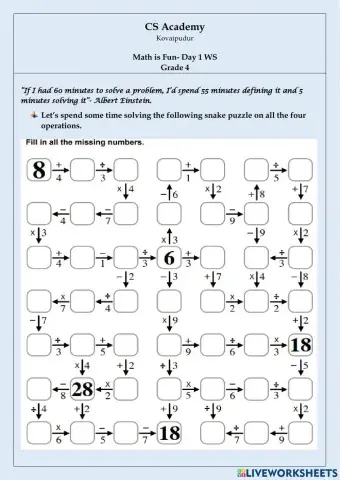 Math Is Fun- Snake game