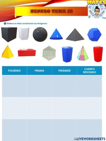 Repaso Matemáticas Tema12