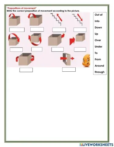 Prepositions of movement