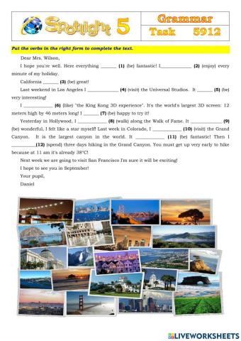 Spotlight 5 Task 5912