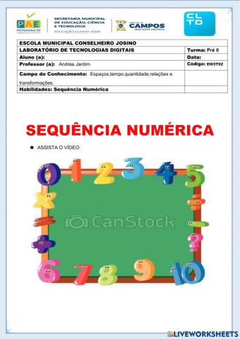 Sequência numérica