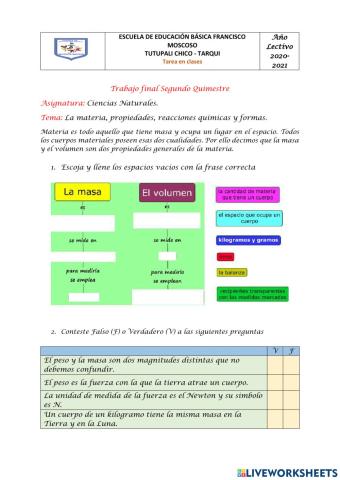 Proyecto 2do quimestre