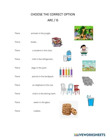 Use of there is- there are