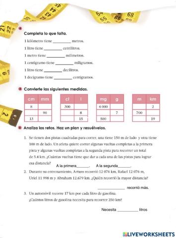 Unidades de medidas.. conversiones