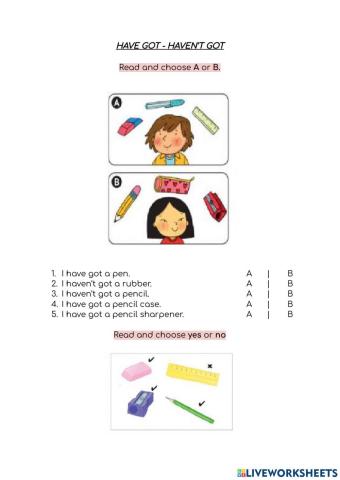 Kids1- Mini test