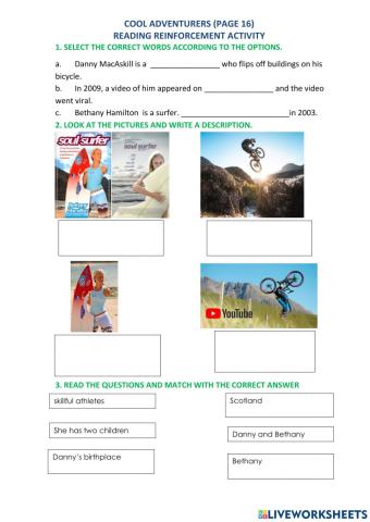 Cool Adventurers Reading