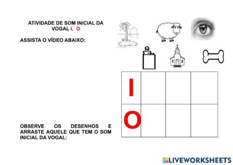 Som inicial vogal I e O