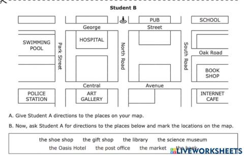 Directions STUDENT B