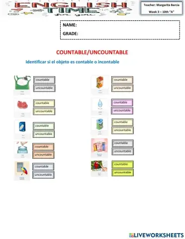 Week 3 - nivelación 10th