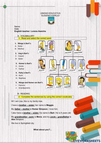 The Simpsons family tree
