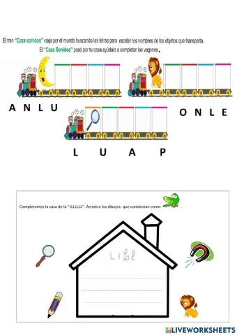 Armar palabras con l