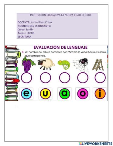 Lectoescritura Jardín 1