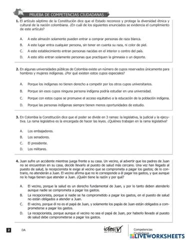 Prueba saber Sociales 201251p