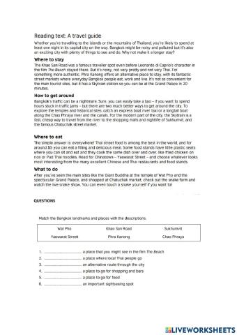 Reading 1 Middle city