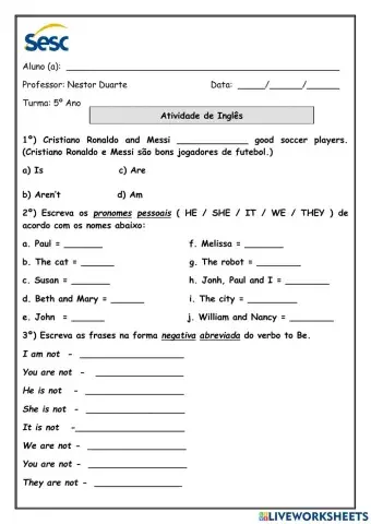 Atividade escrita e auditiva de 08-06-2021.