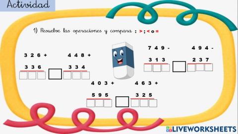 Comparación de números