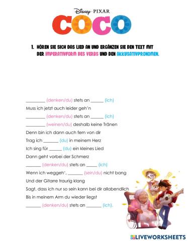 COCO. Denk stets an mich