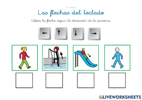 Las flechas del teclado