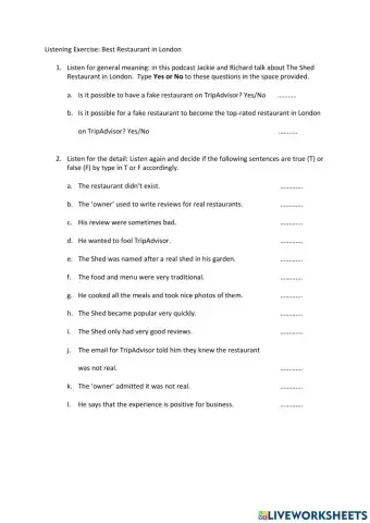 Best Restaurant in London