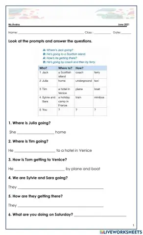 8vo. present continuos for future