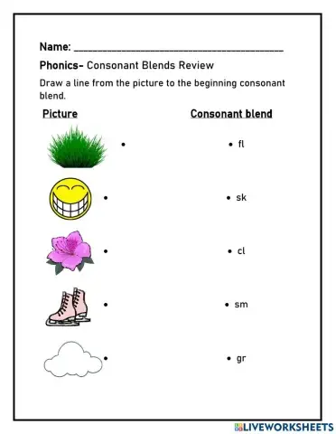 Consonant blends
