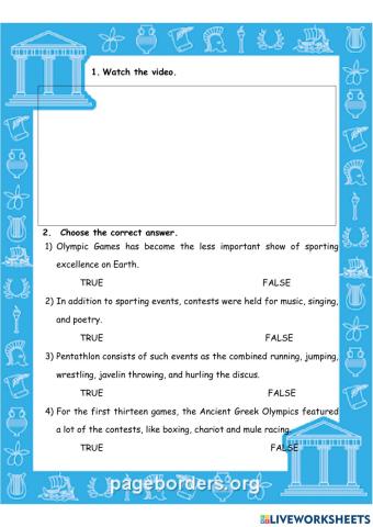 The origin of the Olympic Games