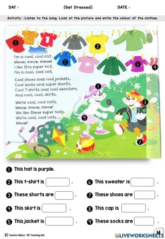 Get Dressed Year 2 (Listen, Sing and Write)