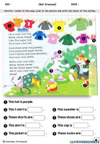 Get Dressed Year 2 (Listen, Sing and Write)