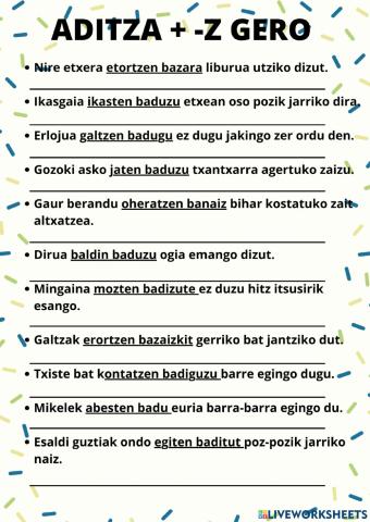 Aditza+-z gero