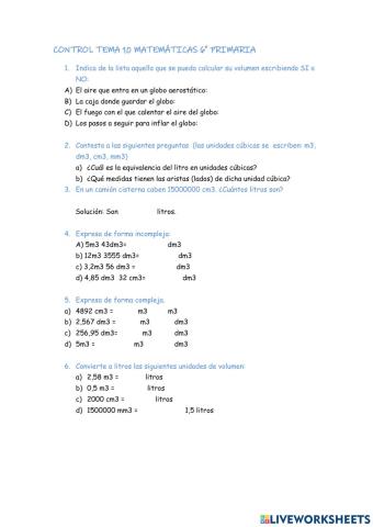 Control volumen t 10 6 primaria