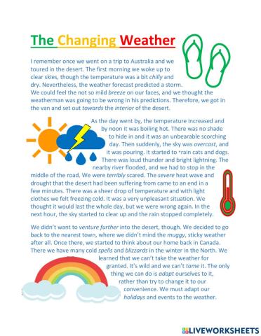 Weather in the Desert