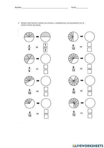 Fracciones equivalentes