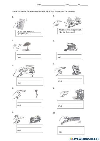 This That These Those