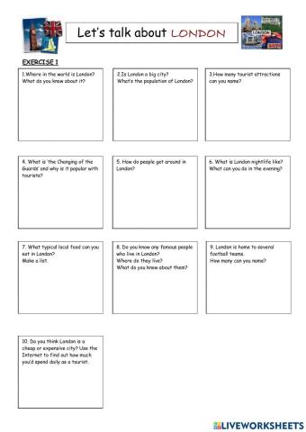 Let's talk about London