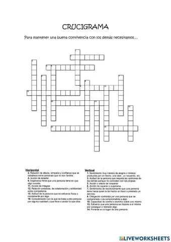 Para una buena convivencia....