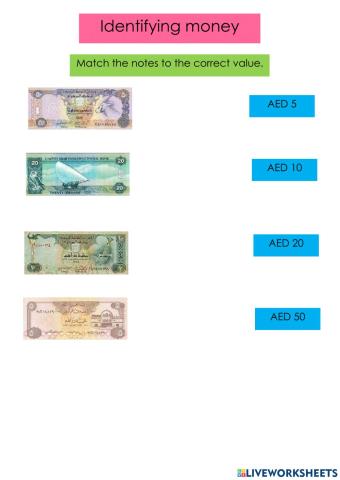 UAE Money joining values