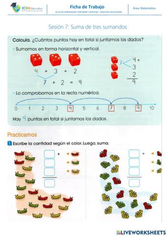 Sumas con tres cifras