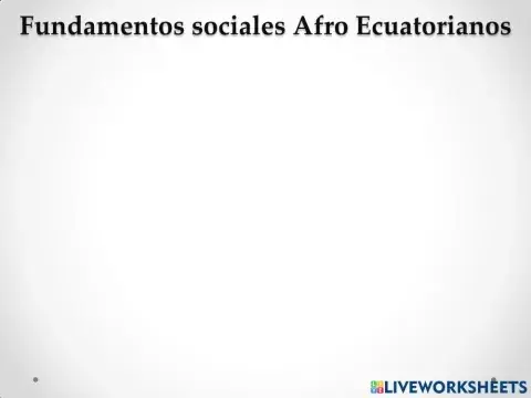 Afro ecuatorianos