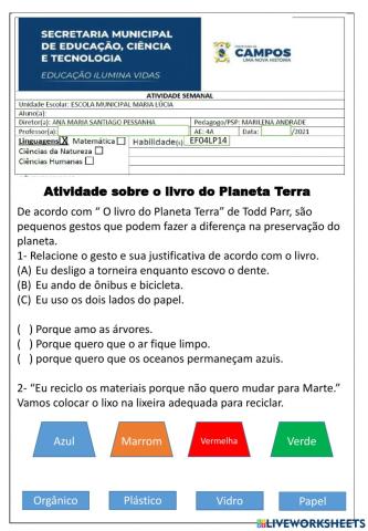 Preservação do planeta