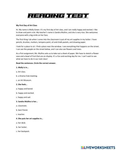 Reading Back to School