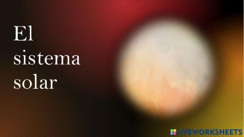 El sistema solar
