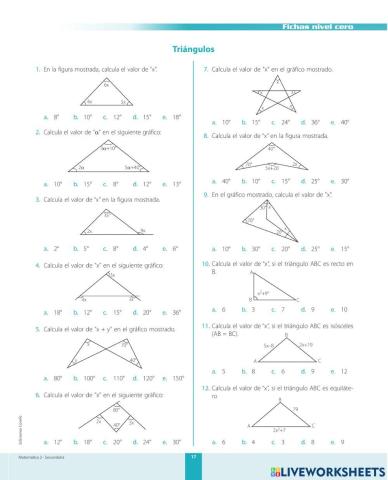 Propiedades de los triangulos