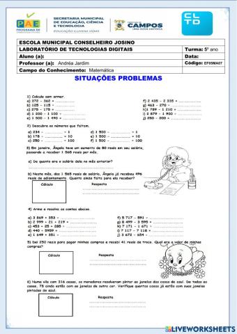 Situações Problemas