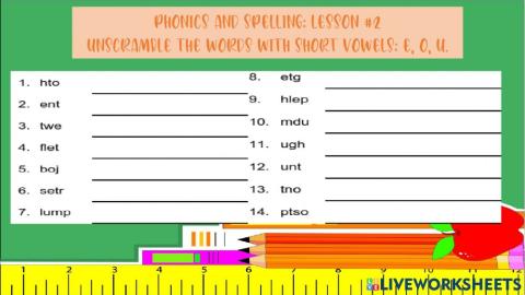 Phonics Lesson 2